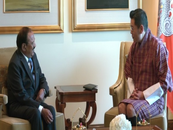 National Security Advisor Ajit Doval with Bhutan King Jigme Khesar Namgyel Wangchuck (Photo/ANI)
