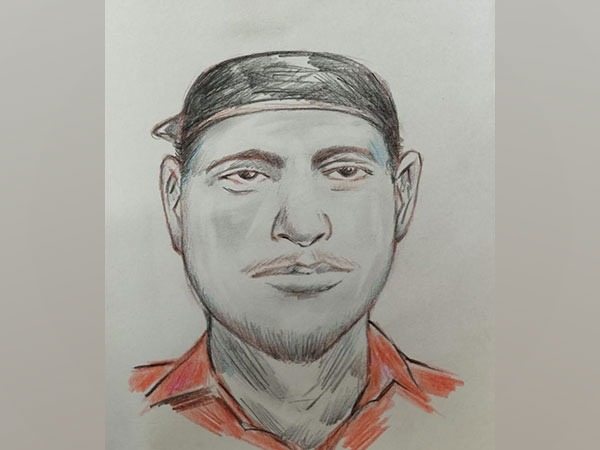 Sketch of the alleged culprit of the Kerala train fire attack (Photo/ ANI)