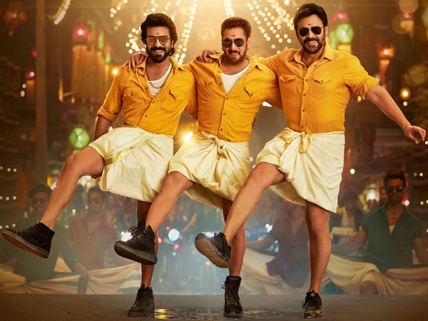 Ram Charan, Salman Khan, Venkatesh Daggubati (Image source: Twitter)