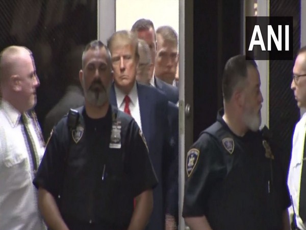 Former US President Donald Trump departs Manhattan courtroom (Screengrab from Reuters' video)