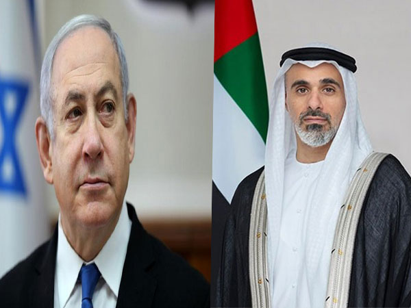 Israel PM Benjamin Netanyahu and UAE President Mohamed bin Zayed Al Nahyan.