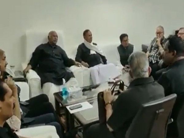 Visual from the Opposition parties' meeting (Photo/ANI) 