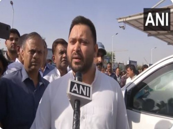 Bihar Deputy Chief Minister Tejashwi Yadav in Patna (Photo/ANI)