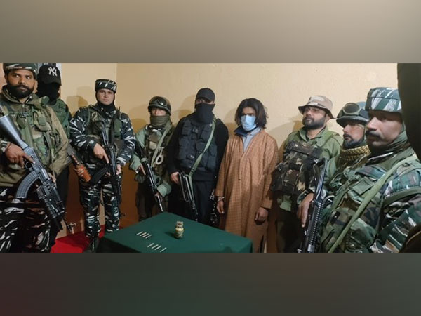 One terror associate of Lashkar-e-Taiba arrested (Photo/ANI)