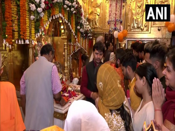 Visual from  Pracheen Hanuman Mandir in Connaught Place (Photo/ANI)