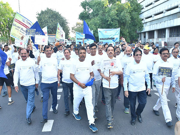 Walkathon by IMA in New Delhi (Photo/ANI)