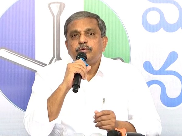 YSRCP Gen Secy Sajjala Ramakrishna Reddy addressing the media (Photo/ANI)