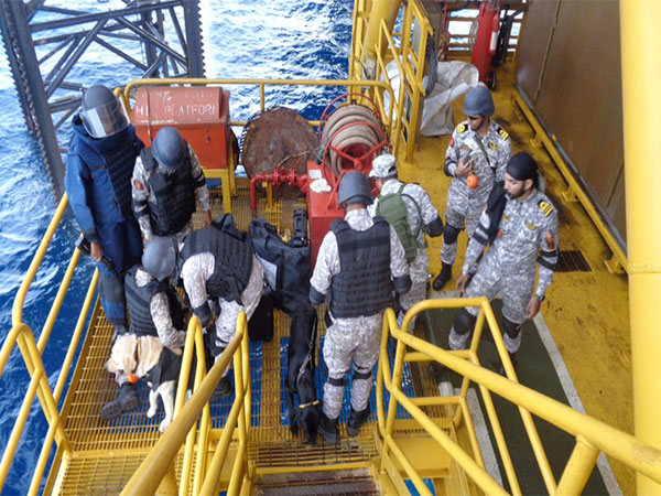 Indian Navy conducts offshore security exercise 'Prasthan' (Photo/ANI)