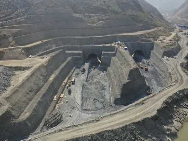 Construction work on Mohmand Dam. (Photo/Twitter: @ZiaBangashPTI)