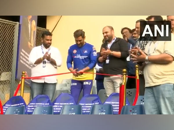 Mahendra Singh Dhoni inaugurating  2011 World Cup victory memorial (Image: ANI)