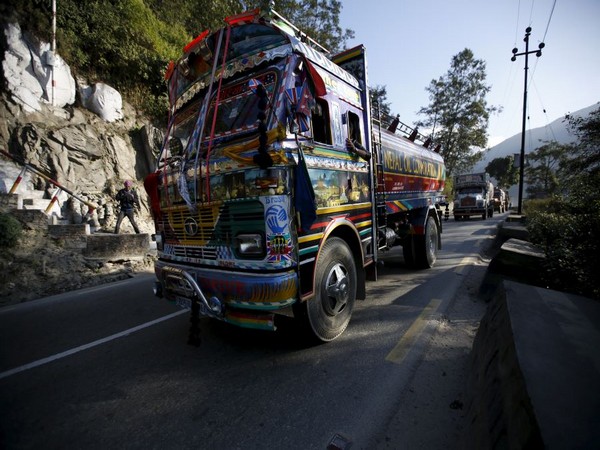 Nepalese petrol tankers heading to the Chinese border of Kerung are pictured on a road on the outskirts of Kathmandu. (Photo Credit - Reuters)