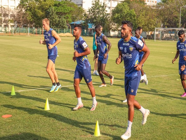 Chennaiyin FC practice session (Photo: Chennaiyin FC Media)
