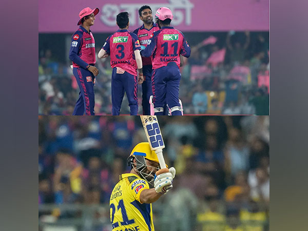 Rajasthan Royals (top) and Ajinkya Rahane (bottom) (Photo source- IPL)