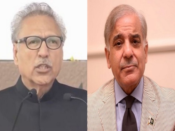 Pakistan President Dr Arif Alvi and PM Shehbaz Sharif.