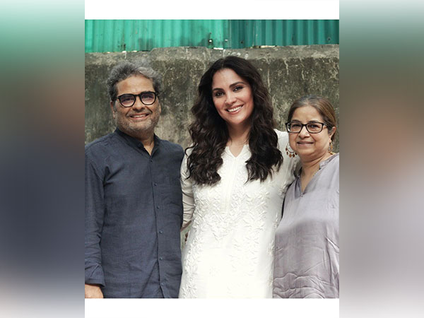 Lara Dutta with Vishal and Rekha Bhardwaj. (Image Source: Instagram)