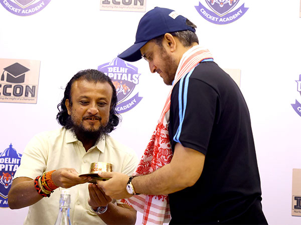 Delhi Capitals' Director of Cricket Sourav Ganguly felicitated by ICON Sports Academy (Image: Delhi Capitals)