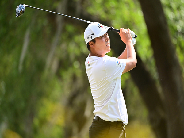 Korea's golfer KH Lee in action during Masters Tournament in Augusta (Image: Masters)