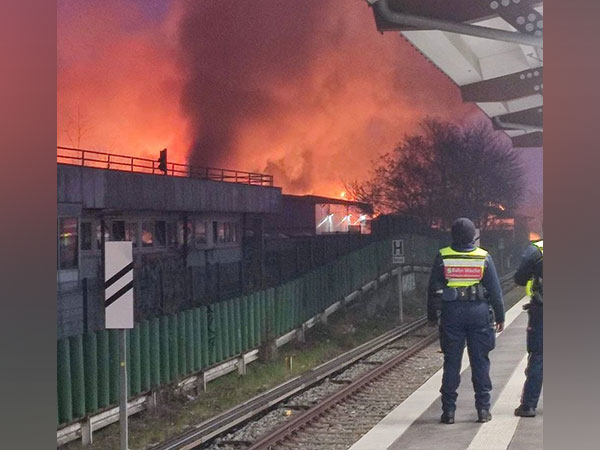 Hamburg warehouse fire (Source: Twitter/@Spriter99880)