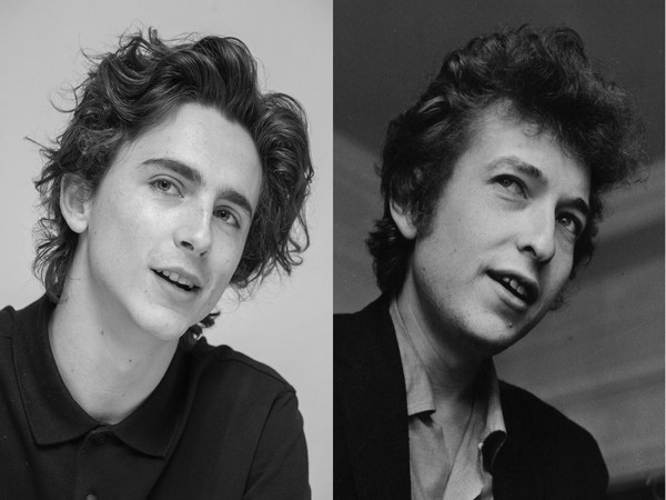 Timothee Chalamet and Bob Dylan (Image Source-Twitter)