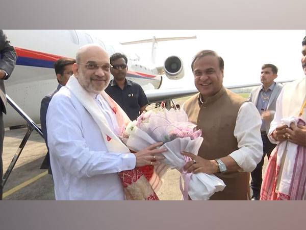 Union Home Minister Amit Shah and Assam CM Himanta Biswa Sarma (Photo/ANI)