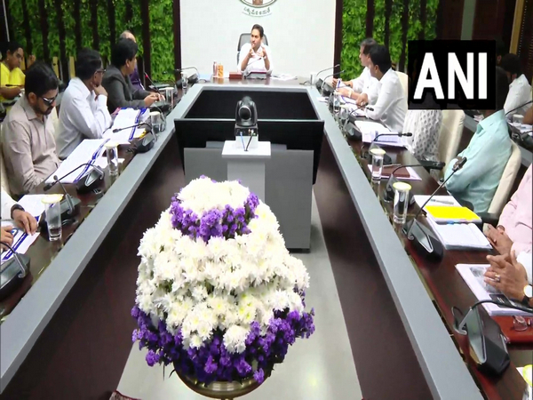 Andhra Pradesh CM YS Jagan Mohan Reddy chairs the meeting. (Photo/Source:CMO)