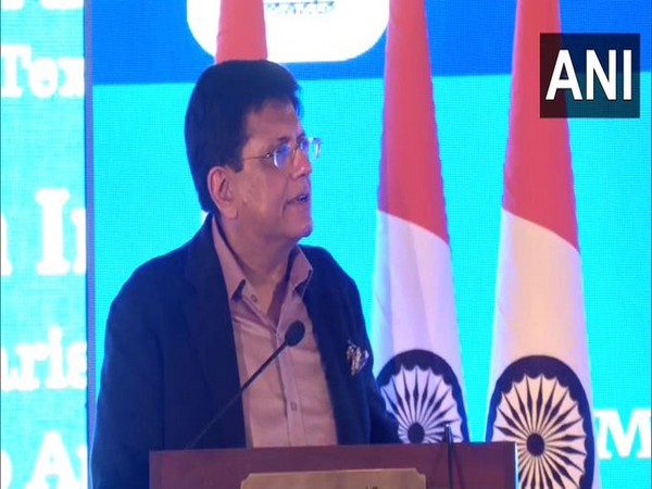 Union Minister Piyush Goyal addressing Indian diaspora in Paris.