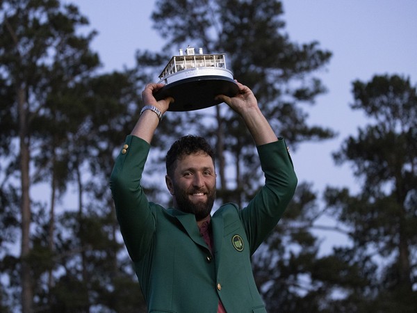 Jon Rahm lifting 87th Masters title (Image: Masters)