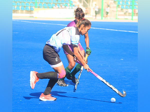 SAI Shakti in action during day-6 of Khelo India Women's Hockey League (Image: Hockey India)