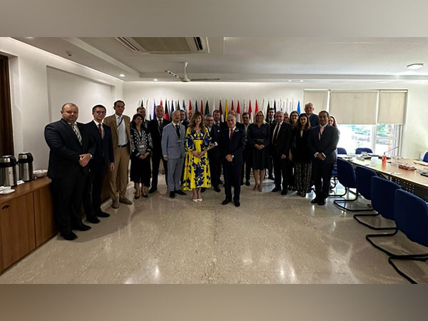 Ukraine's Deputy Foreign Minister Emine Dzhaparova meets European Union and EU Member States heads of mission (Image Credit: Twitter/@EmineDzheppar)