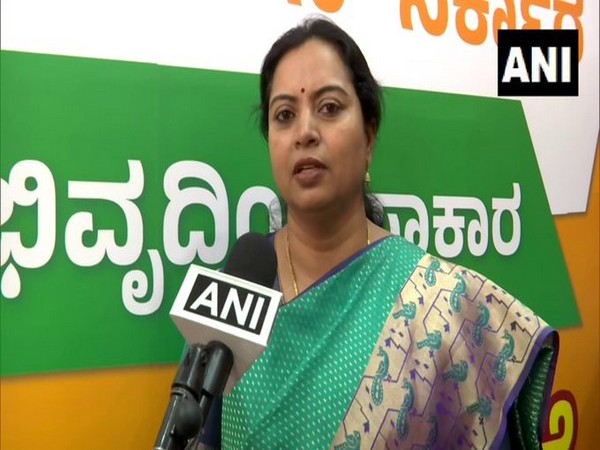 Bharatiya Janata Party (BJP) Karnataka Women Wing President Geetha Vivekananda (Photo/ANI)