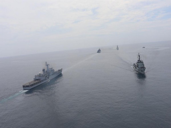 Indian Navy participates in multifaceted maritime operations with Sri Lanka Navy.
