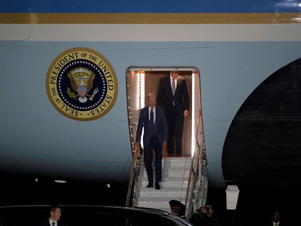 US President Biden arrives at Belfast International Airport. (Photo Credit - Reuters)