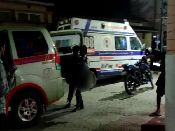 Body of a man trampled to death by a herd of elephants being taken for post mortem in Assam's Goalpara (Photo/ANI)