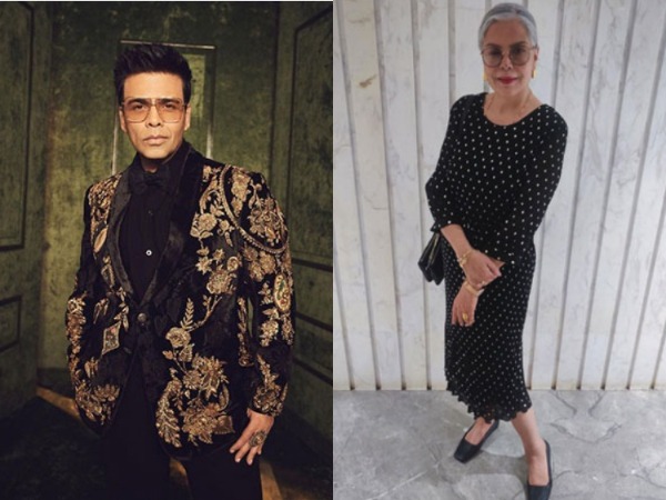 Karan Johar and Zeenat Aman. (Image Source: Instagram)