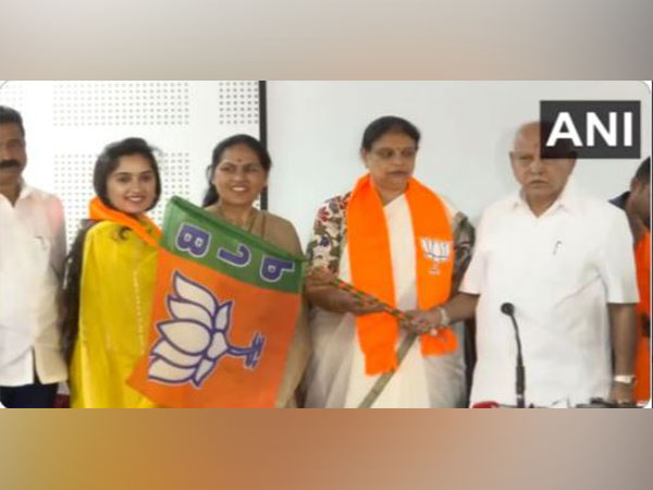 Rajanandini joining BJP (Photo/ANI)