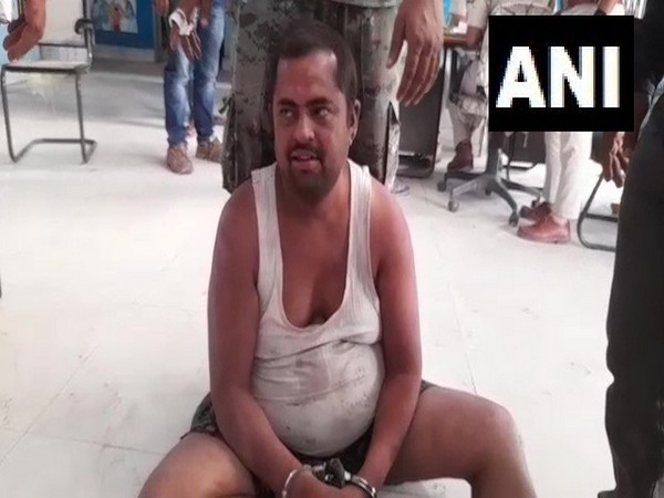 Suspect arrested by Bihar Police; (Inline image) Rajeev Mishra, SSP, Patna (Photo/ANI)