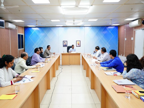 Delhi Chief Minister Kejriwal chairing the meeting. (Photo/ANI)