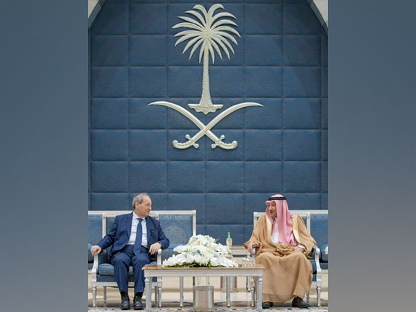 Syrian Foreign Minister Faisal Al-Mikdad arrives in Saudi Arabia on Wednesday. (Image Credit: Twitter/@KSAmofaEN)