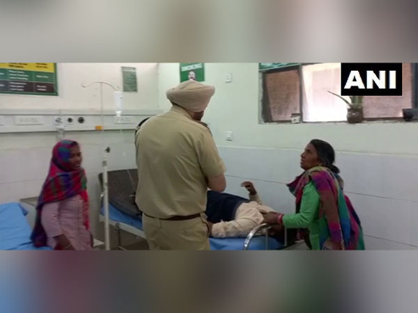 Police at hospital after seven people were killed in a road accident in Punjab (Photo/ANI)