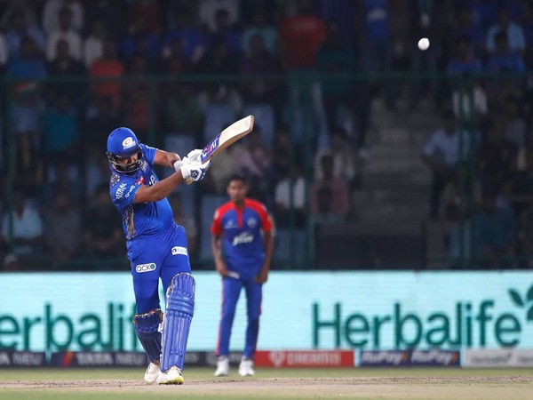 Mumbai Indians' captain Rohit Sharma in action against DC in IPL 2023 (Image: IPL)