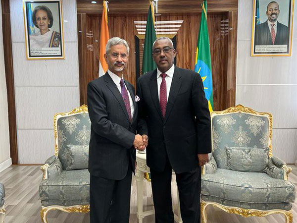 External Affairs Minister S Jaishankar, Ethiopia's Minister of Foreign Affairs Demeke Mekonnen Hassen (Image Credit: Twitter/@DrSJaishankar)