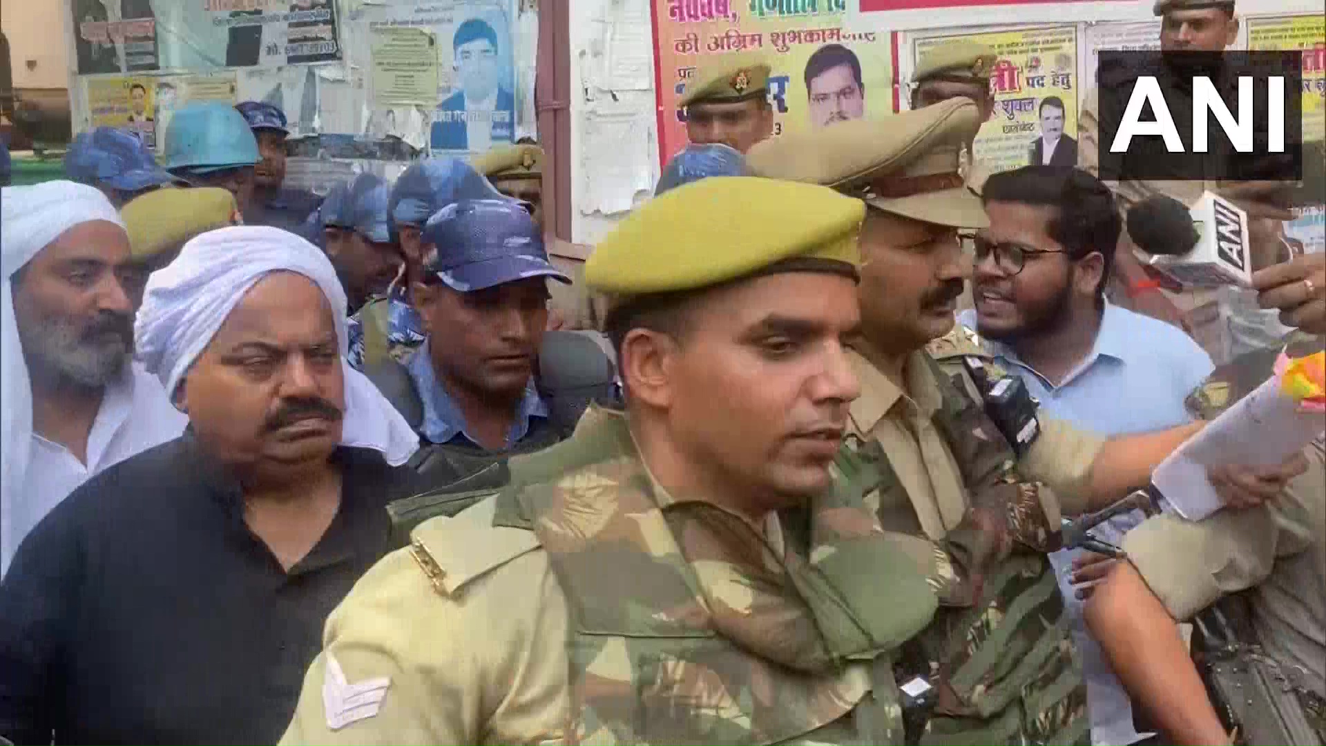 Gangster-turned-politician Atiq Ahmed in Prayagraj (Photo/ANI)