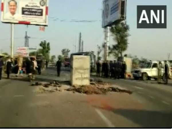 Spot where clash erupted in Bharatpur, Rajasthan. (Photo/ANI)