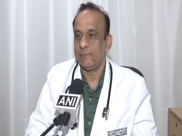 Dr Sandeep Nayar, Pulmonologist, HOD, BLK Hospital (Photo/ANI)