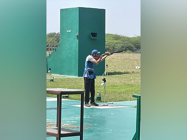 Gurjoat Singh Khangura in action during Shotgun National Selection Trials (Image: NRAI)