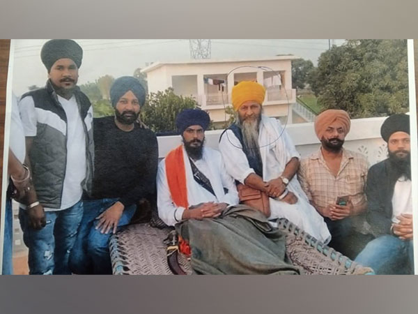 An undated picture 'Waris Punjab De' chief Amritpal's main aide, Joga Singh (in yellow turban), released by Punjab Police.