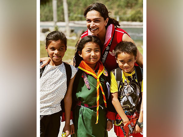 Deepika Padukone with kids in Bhutan. (Image Source: Instagram)