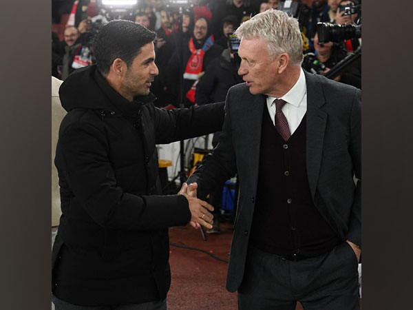 Mikel Arteta and David Moyes (Photo: Twitter/Arsenal) 
