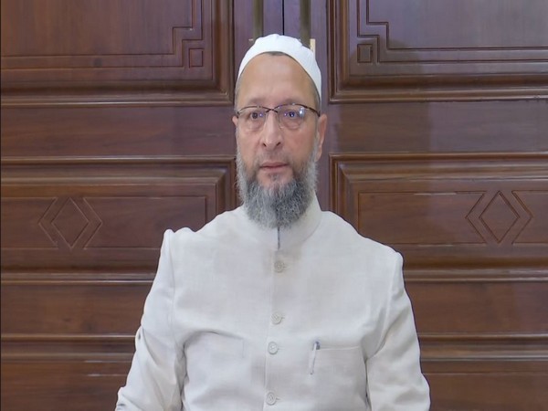 AIMIM chief Asaduddin Owaisi in Hyderabad (Photo/ANI)