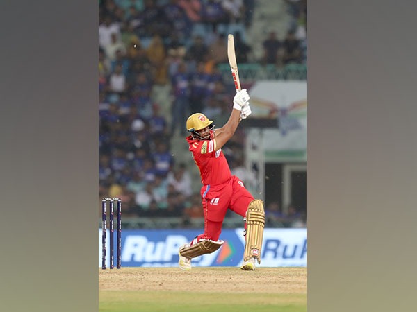 Punjab Kings batter Shahrukh Khan in action against Lucknow Super Giants (Image: IPL)
